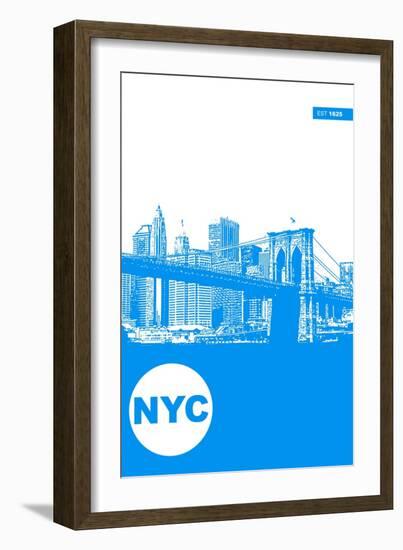 New York Poster-NaxArt-Framed Art Print