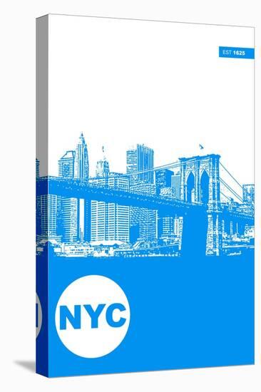 New York Poster-NaxArt-Stretched Canvas