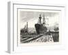 New York: Preparing to Remove the Obelisk from the Hold of the Steamer Dessoug-null-Framed Giclee Print