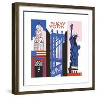 New York Print-Julie Goonan-Framed Giclee Print