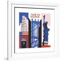 New York Print-Julie Goonan-Framed Giclee Print