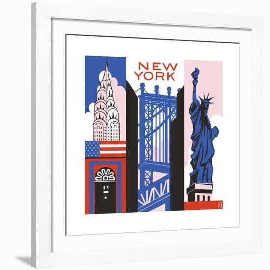 New York Print-Julie Goonan-Framed Giclee Print