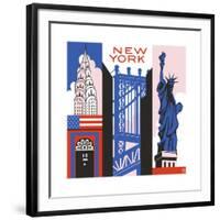 New York Print-Julie Goonan-Framed Giclee Print