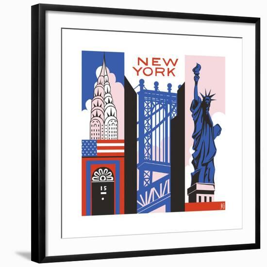 New York Print-Julie Goonan-Framed Giclee Print