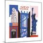 New York Print-Julie Goonan-Mounted Giclee Print