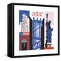 New York Print-Julie Goonan-Framed Stretched Canvas