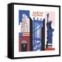 New York Print-Julie Goonan-Framed Stretched Canvas