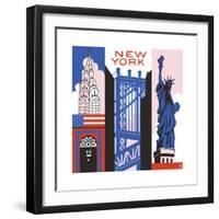 New York Print-Julie Goonan-Framed Giclee Print