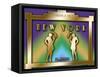 New York Prohibition-Art Deco Designs-Framed Stretched Canvas