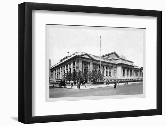 New York Public Library, 1911-Moses King-Framed Photo