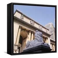 New York Public Library-Sid Birns-Framed Stretched Canvas