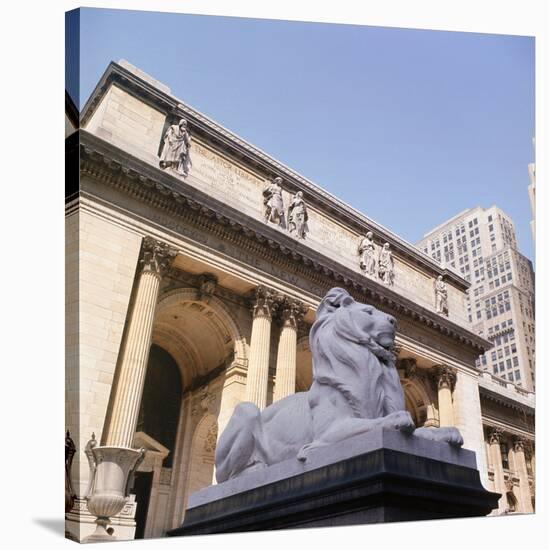 New York Public Library-Sid Birns-Stretched Canvas