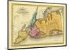 New York, Queens, Kings, Richmond counties, c.1829-David H^ Burr-Mounted Art Print