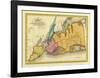 New York, Queens, Kings, Richmond counties, c.1829-David H^ Burr-Framed Art Print