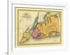 New York, Queens, Kings, Richmond counties, c.1829-David H^ Burr-Framed Art Print