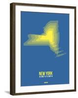 New York Radiant Map 2-NaxArt-Framed Art Print