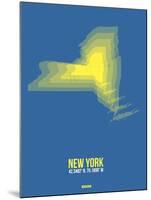 New York Radiant Map 2-NaxArt-Mounted Art Print