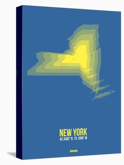 New York Radiant Map 2-NaxArt-Stretched Canvas