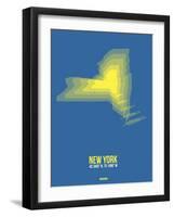 New York Radiant Map 2-NaxArt-Framed Art Print