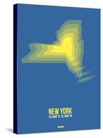 New York Radiant Map 2-NaxArt-Stretched Canvas
