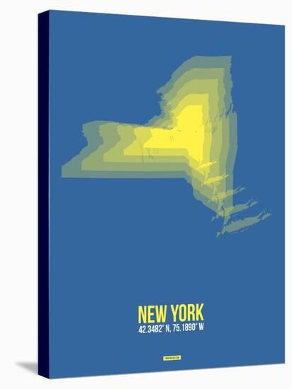 New York Radiant Map 2-NaxArt-Stretched Canvas