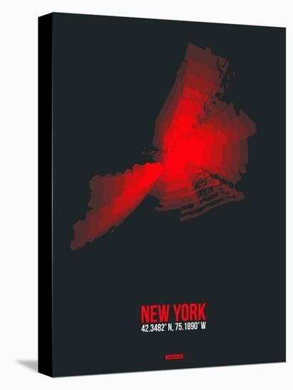 New York Radiant Map 3-NaxArt-Stretched Canvas