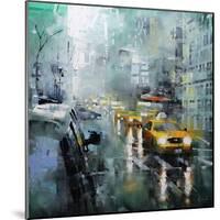 New York Rain-Mark Lague-Mounted Art Print