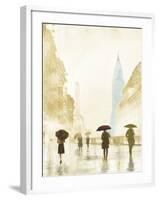 New York Red Umbrella - Golden-Robert Canady-Framed Giclee Print