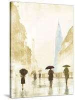 New York Red Umbrella - Golden-Robert Canady-Stretched Canvas