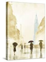 New York Red Umbrella - Golden-Robert Canady-Stretched Canvas