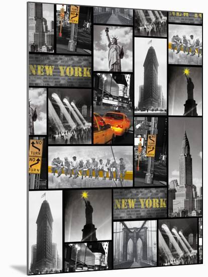 New York Repeat-The Vintage Collection-Mounted Art Print