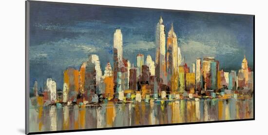 New York, riflessi del mattino-Luigi Florio-Mounted Giclee Print