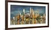 New York, riflessi del mattino-Luigi Florio-Framed Giclee Print