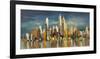 New York, riflessi del mattino-Luigi Florio-Framed Giclee Print