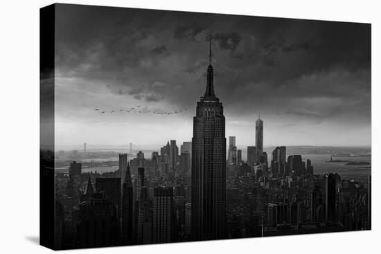 New York Rockefeller View-Wim Schuurmans-Stretched Canvas
