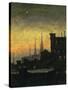 New York Roof Tops-Louis Eilshemius-Stretched Canvas