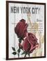 New York Roses-Alicia Soave-Framed Art Print