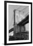 New York's Brooklyn Bridge at Night-Philip Gendreau-Framed Photographic Print