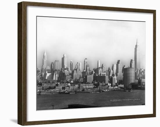 New York's Midtown Skyscrapers-Irving Underhill-Framed Photographic Print