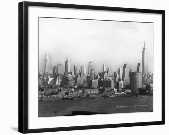 New York's Midtown Skyscrapers-Irving Underhill-Framed Photographic Print