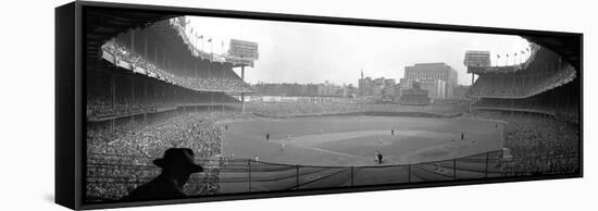 New York's Yankee Stadium as the Yankees Hosted the Brooklyn Dodgers-null-Framed Stretched Canvas