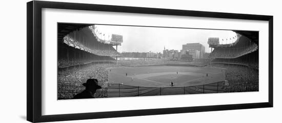 New York's Yankee Stadium as the Yankees Hosted the Brooklyn Dodgers-null-Framed Premium Photographic Print