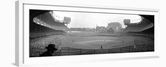 New York's Yankee Stadium as the Yankees Hosted the Brooklyn Dodgers-null-Framed Premium Photographic Print