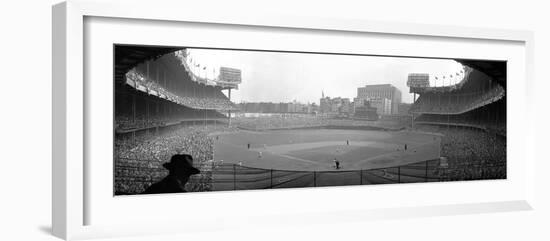 New York's Yankee Stadium as the Yankees Hosted the Brooklyn Dodgers-null-Framed Photographic Print