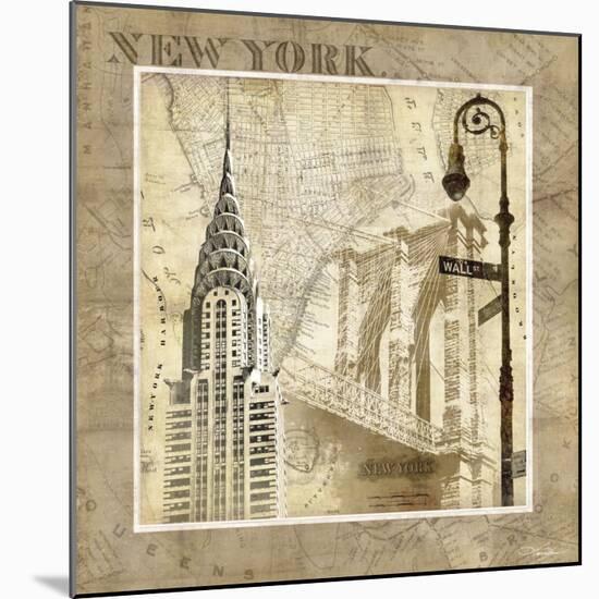 New York Serenade-Keith Mallett-Mounted Art Print