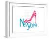 New York Shoe-Elle Stewart-Framed Art Print