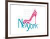 New York Shoe-Elle Stewart-Framed Art Print
