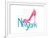 New York Shoe-Elle Stewart-Framed Art Print