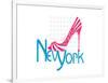 New York Shoe-Elle Stewart-Framed Art Print