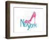 New York Shoe-Elle Stewart-Framed Art Print